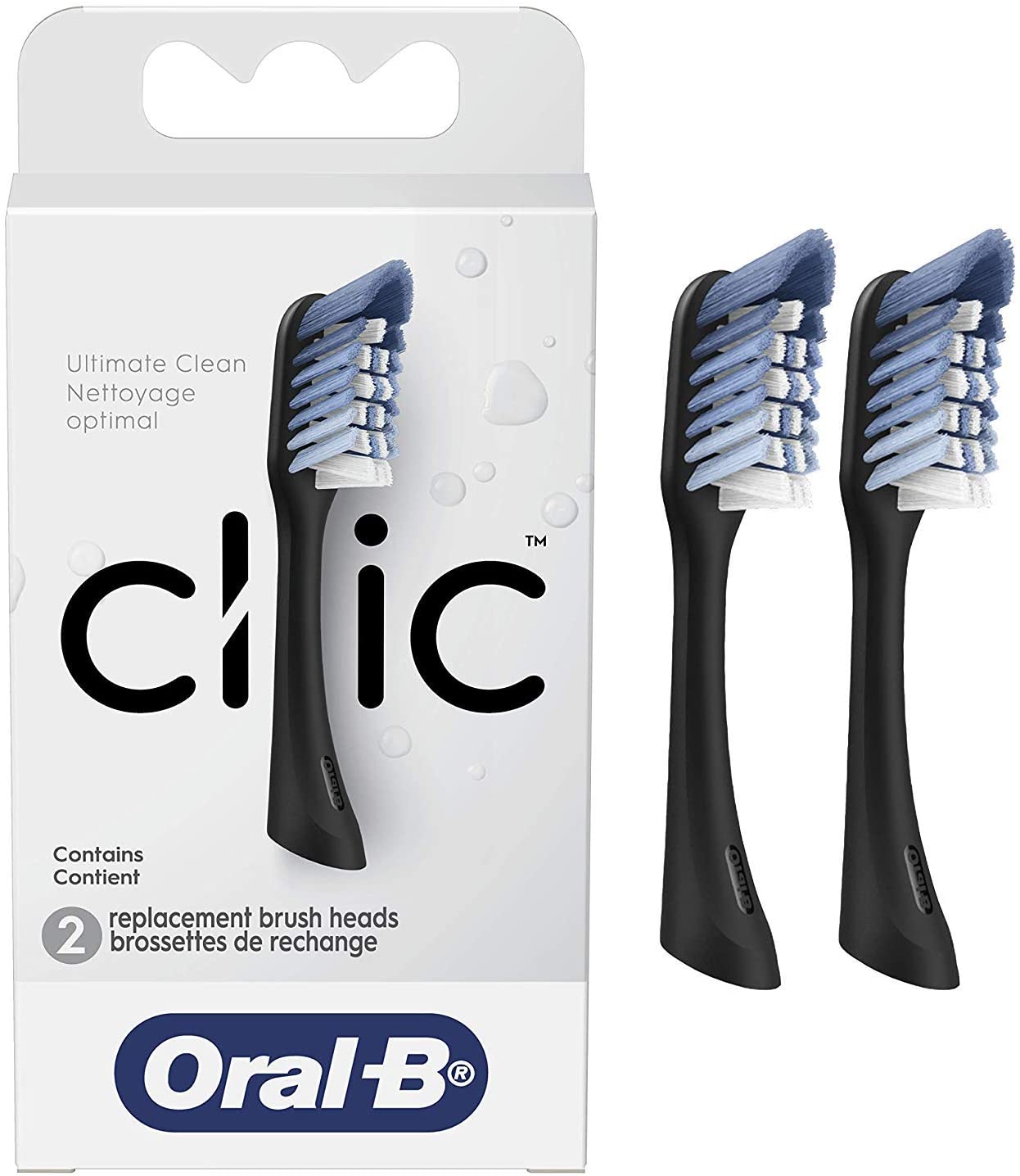 Oral-B Power Clic Replacement Toothbrush Heads - 3 units