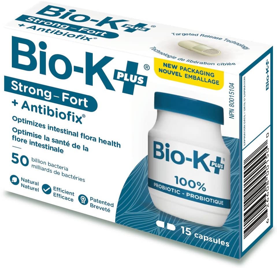 Bio-K+ Strong 50 Billion Probiotics - 15 capsules