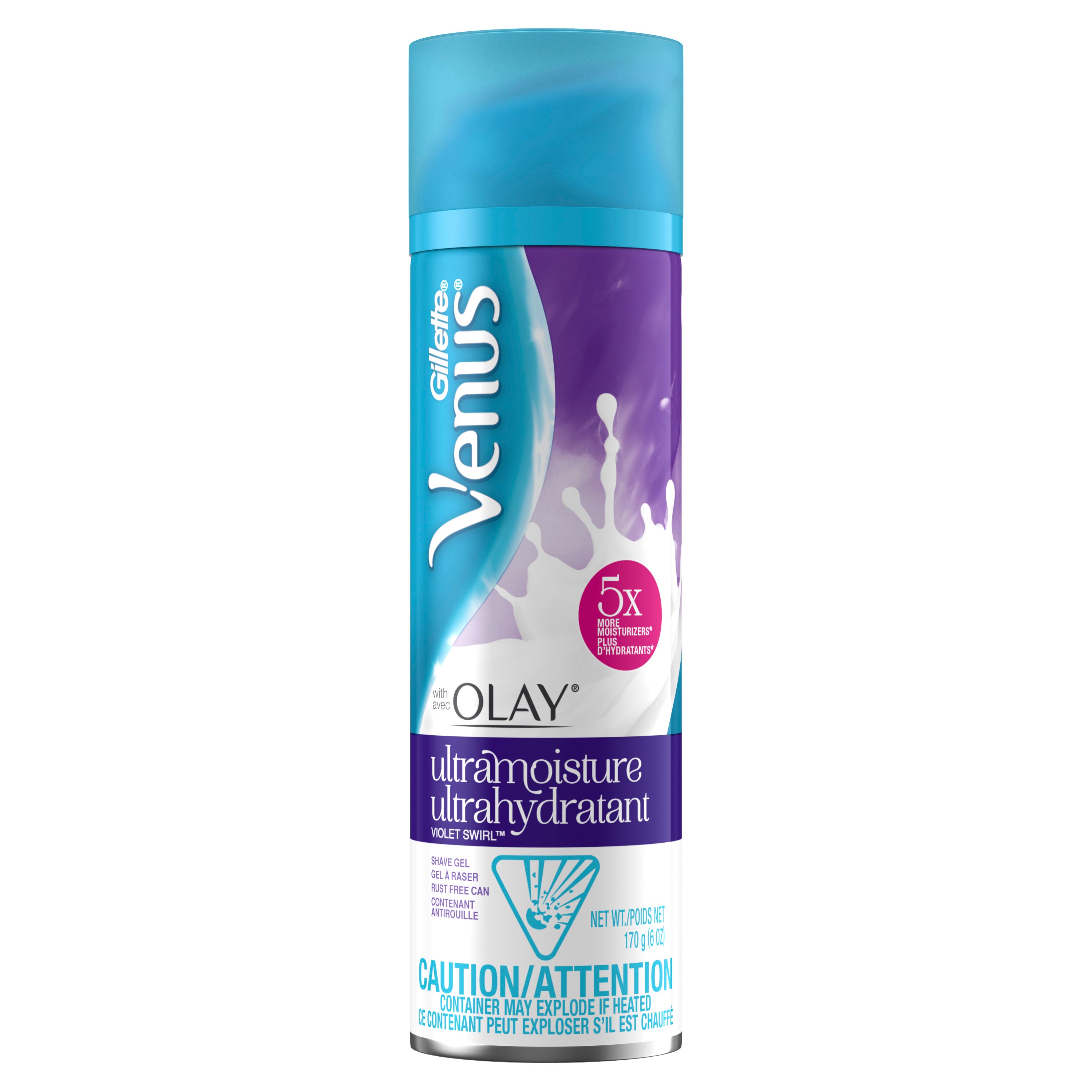 Gillette Venus with Olay, Ultra Moisture Violet Swirl Shave Gel - 170 g