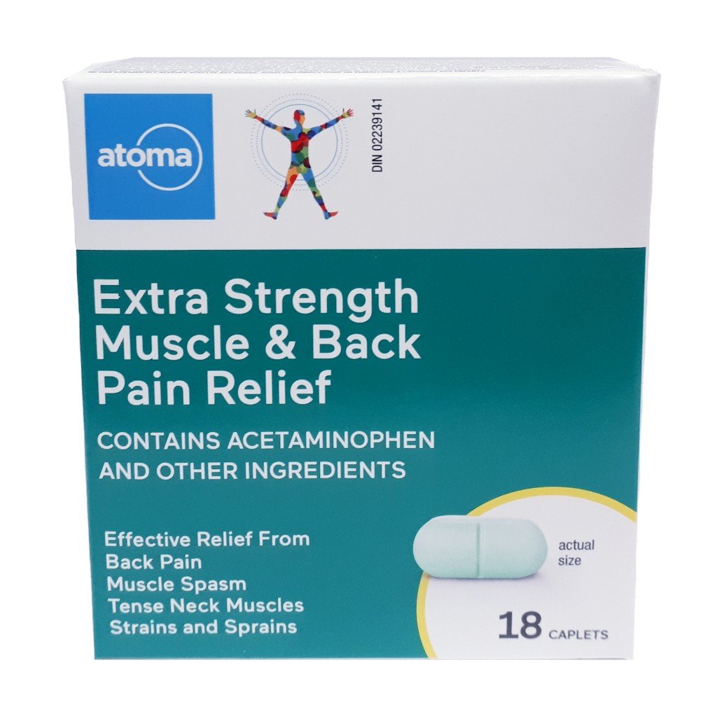 Atoma Extra Strength Muscle & Back Caplets - 18 caplets