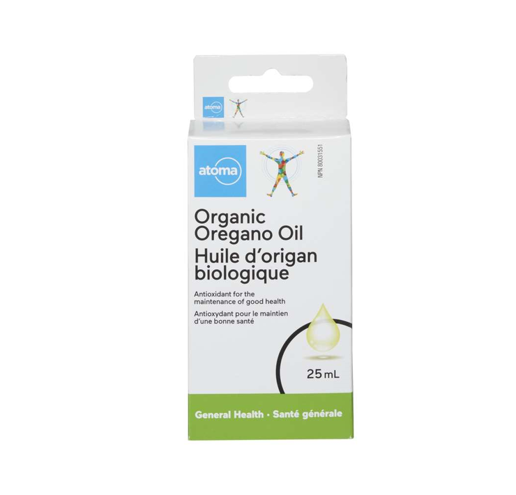 Atoma Organic Oregano Oil, 27.5 mg- 25mL
