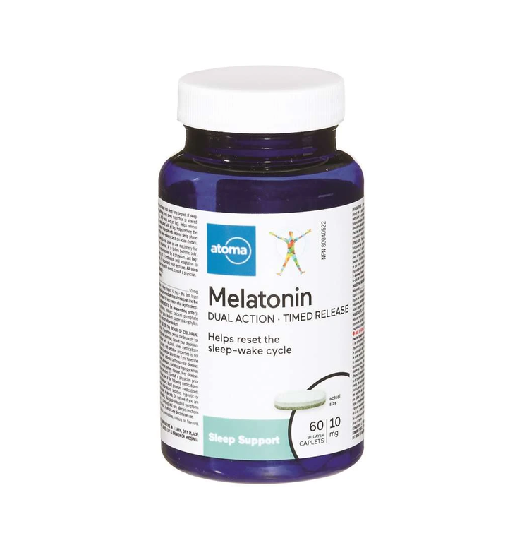 Atoma Melatonin Dual Action, Timed Release 10 mg - 60 Caplets