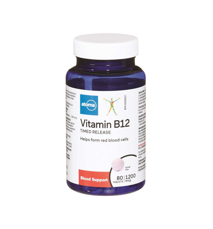 Atoma Vitamin B12 Timed Release 1200 mcg - 80 tablets