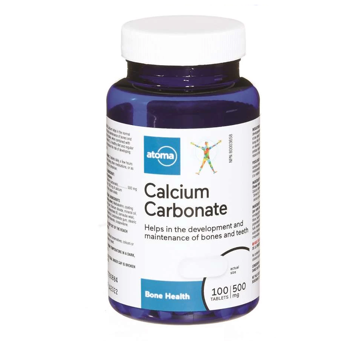 Atoma Calcium Carbonate 500 mg - 100 tablets