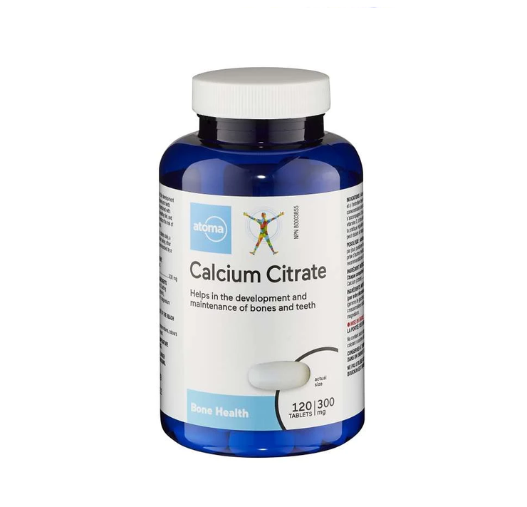 Atoma Calcium Citrate 300 mg - 120 tablets