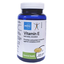 Load image into Gallery viewer, Atoma Vitamin E 400 IU Natural Source - 120 softgels

