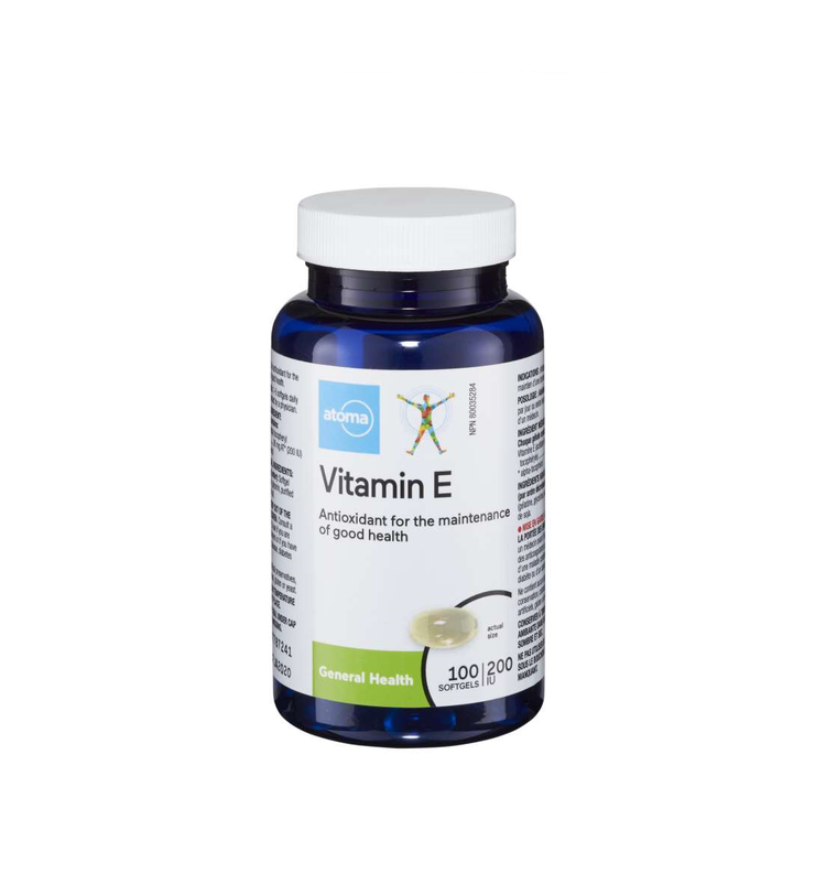 Atoma Vitamin E 200 IU - 100 softgels
