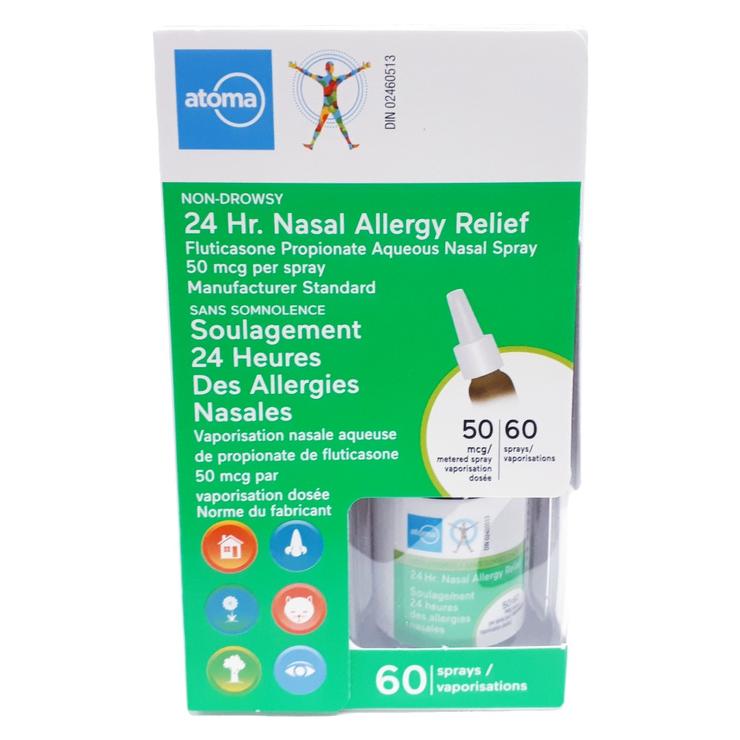 Atoma Non-Drowsy 24-Hour Nasal Allergy Relief - 60 sprays