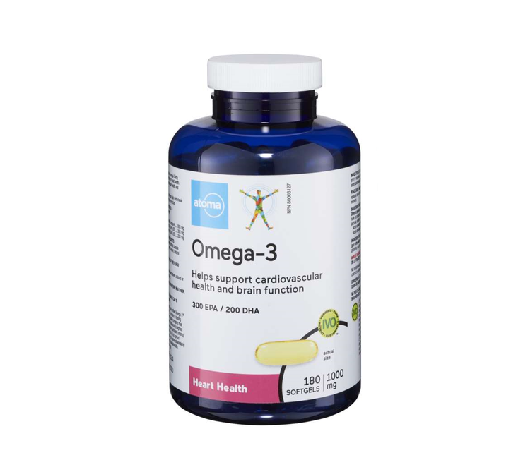 Atoma Omega-3, 300 EPA / 200 DHA, 1000 mg - 180 softgels