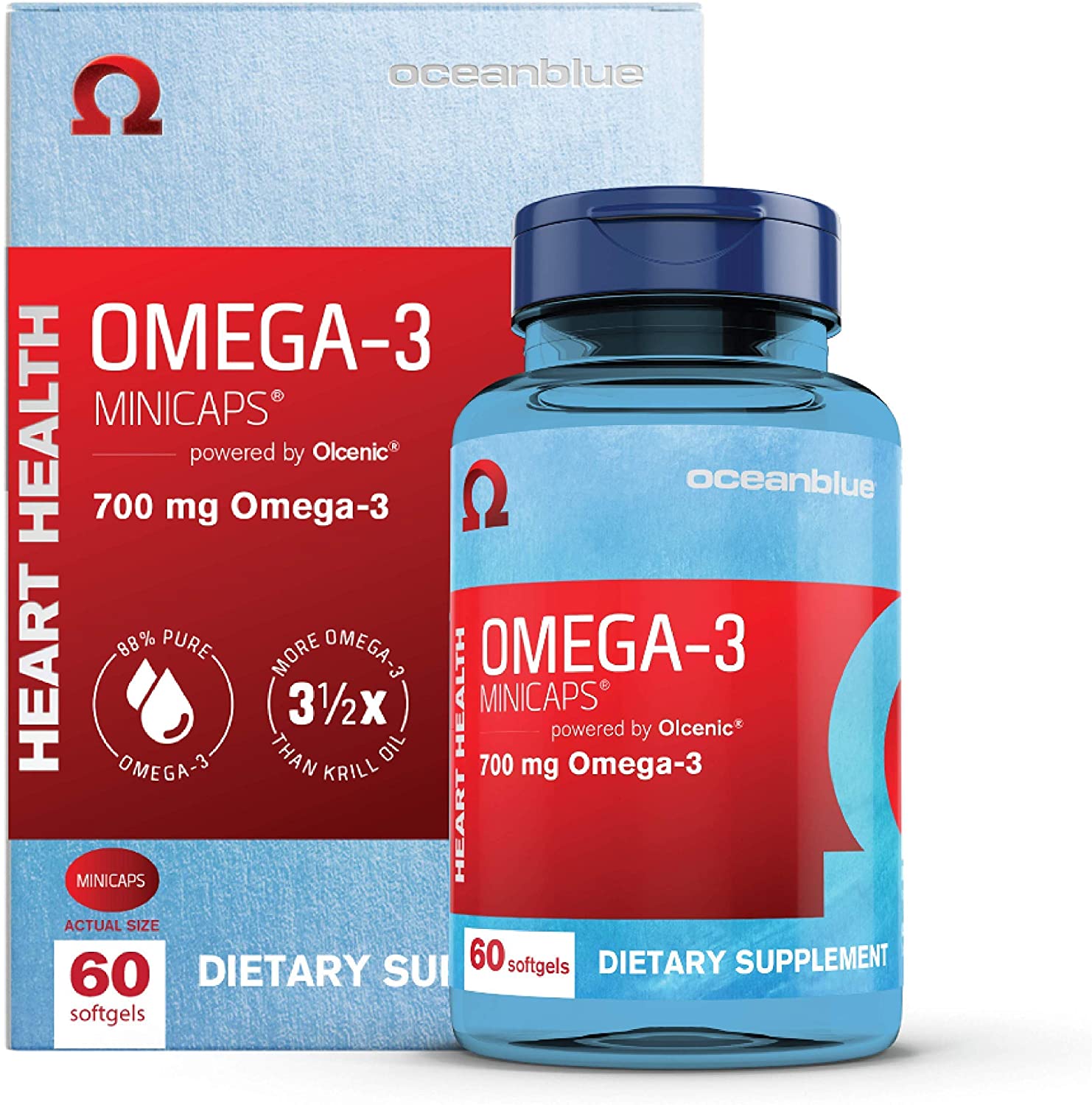 Ocean Blue Omega-3 MiniCaps 700 mg - 60 softgels