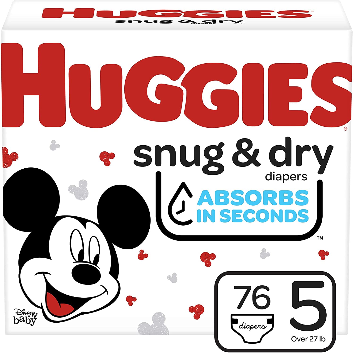 Huggies Snug & Dry, Size 5 - 76 diapers