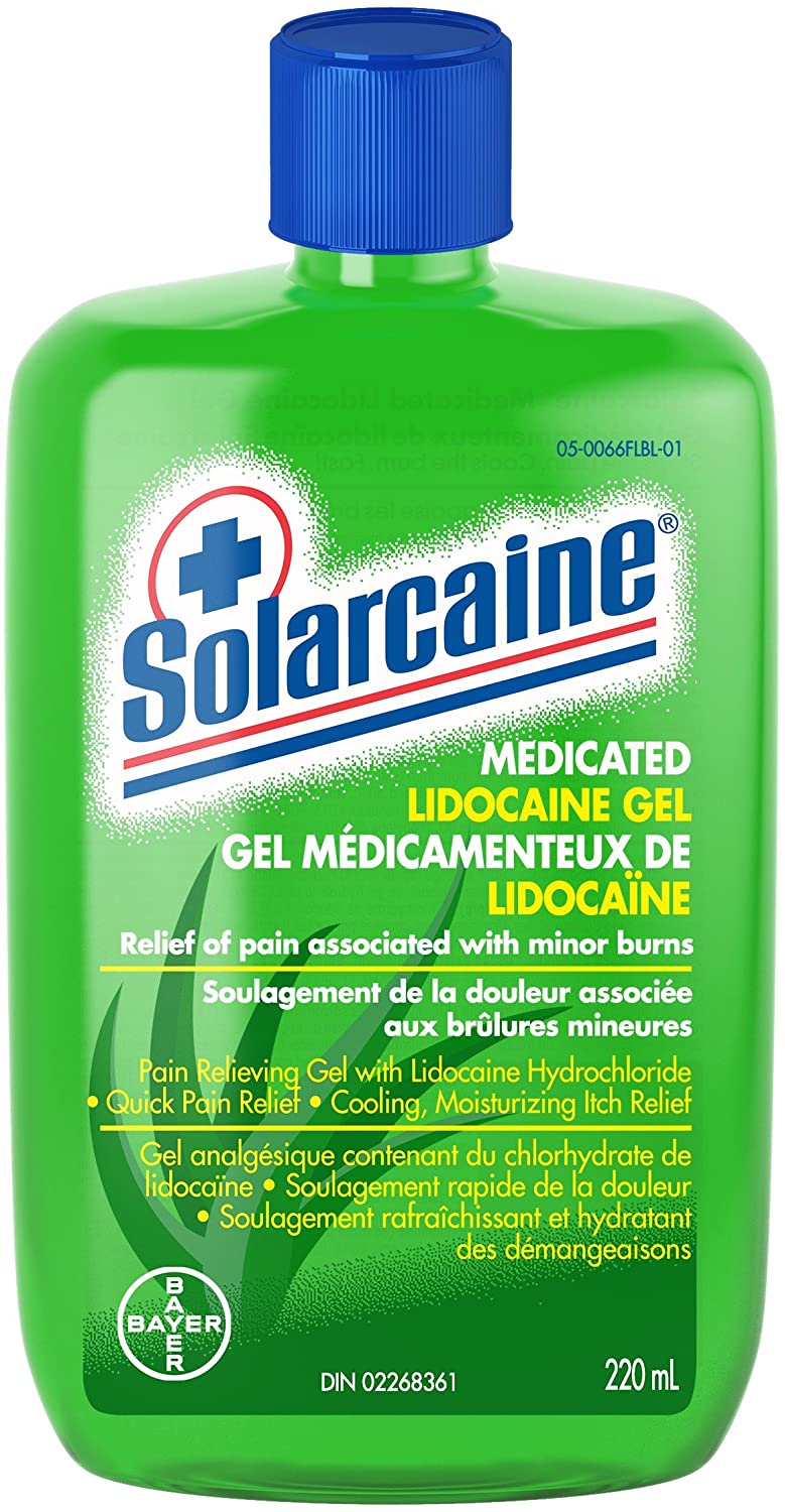 Solarcaine Medicated Lidocaine Gel - 220 ml