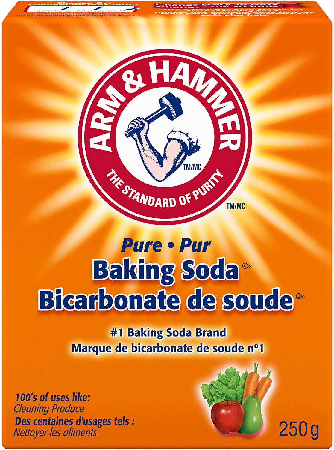 Arm and Hammer Baking Soda, Pure - 250 g 