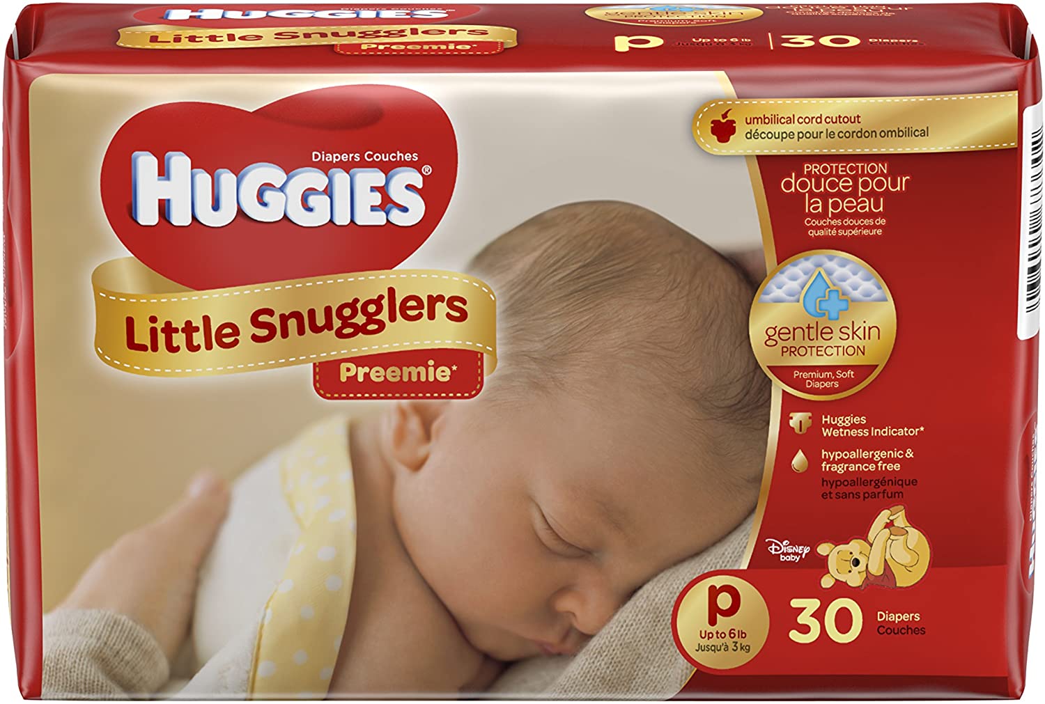 Huggies Little Snugglers Preemie - 30 diapers