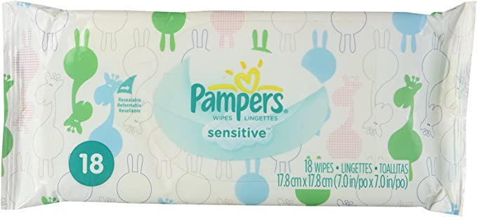 Pampers Sensitive Wipes - 18 wipes