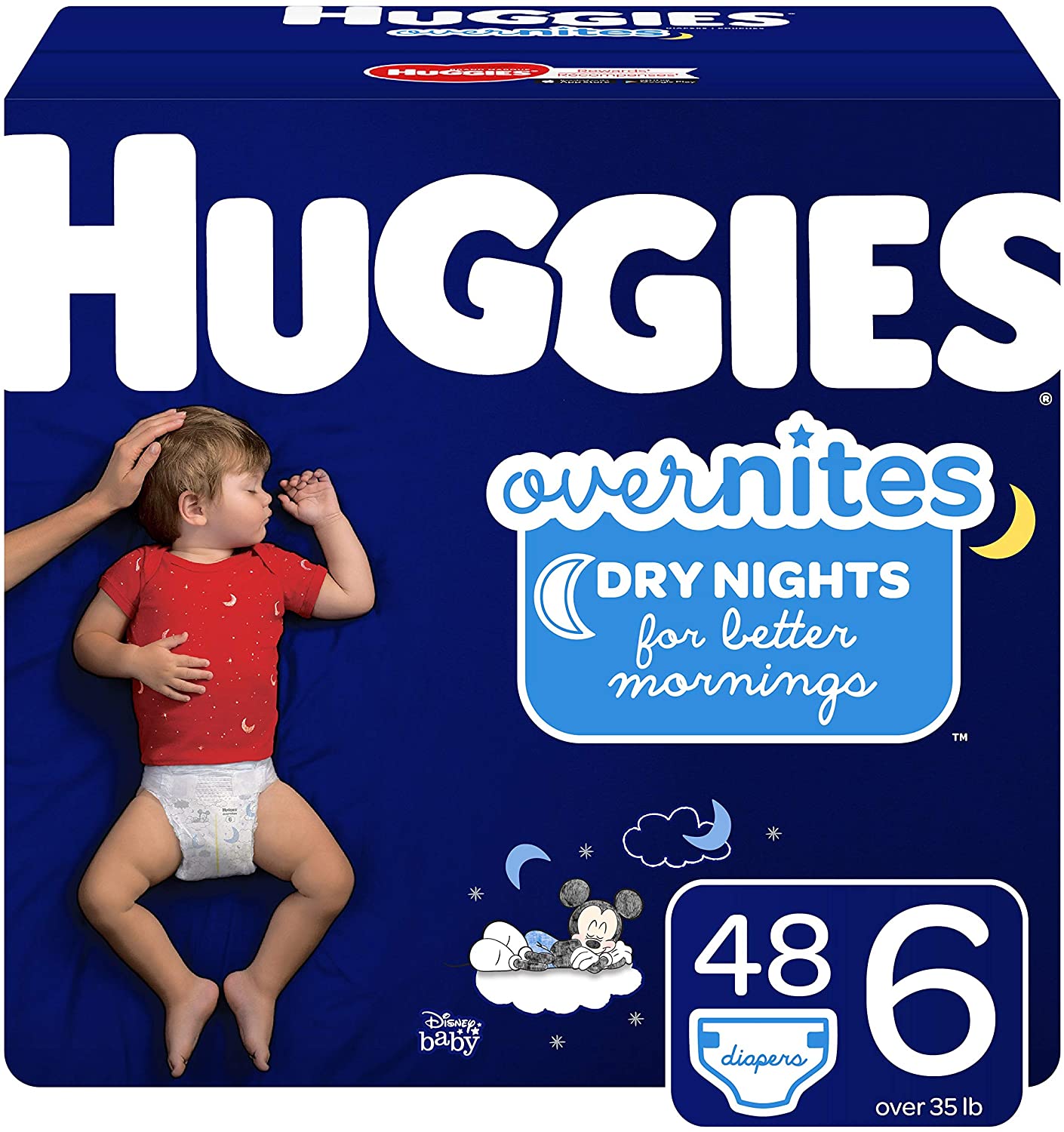 Huggies Overnites, Size 6 - 48 diapers