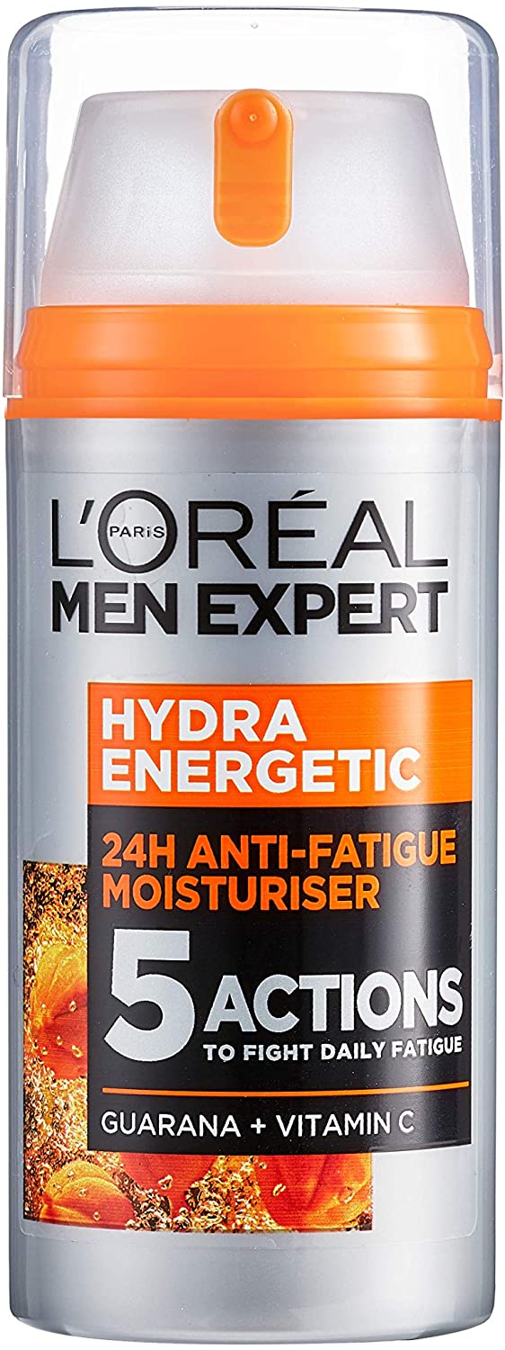 L'Oreal Men Expert Hydra Energetic Moisturizer, Guarana + Vitamin C - 100 ml