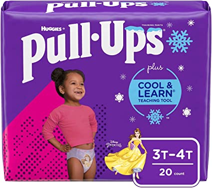 Huggies Pull-Ups for Girls, 3T-4T - 20 training pants