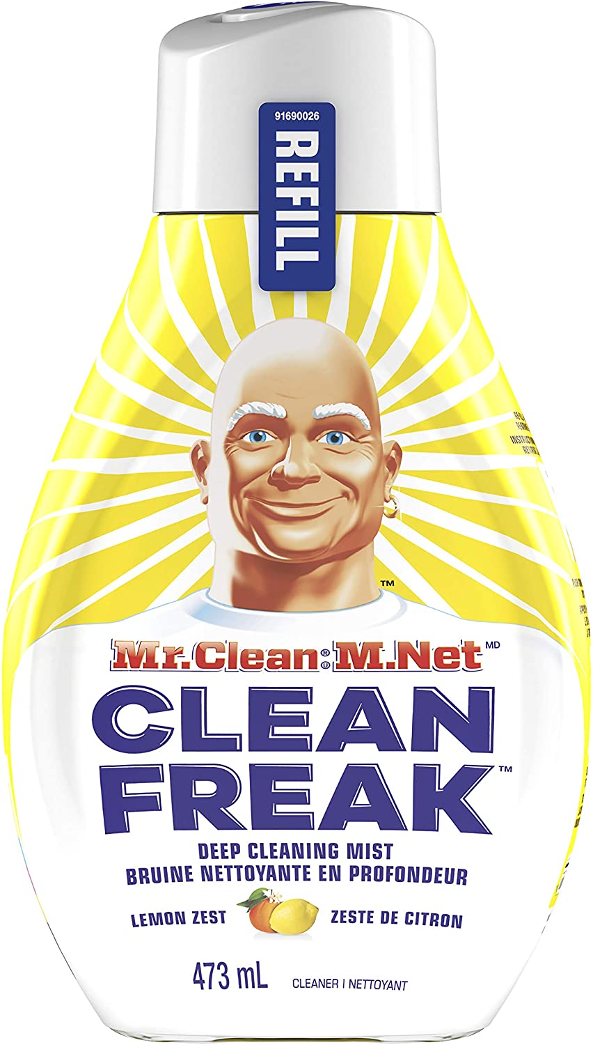 Mr. Clean:M.Net, Clean Freak, Deep Cleaning Mist, Refill, Lemon Zest - 473 mL