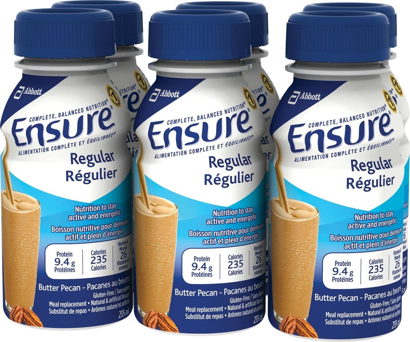 Ensure Regular Meal Replacement, Butter Pecan - 6 x 235 ml