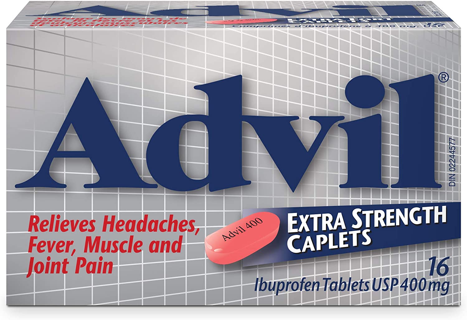 Advil Extra Strength Ibuprofen Caplets - 16 caplets