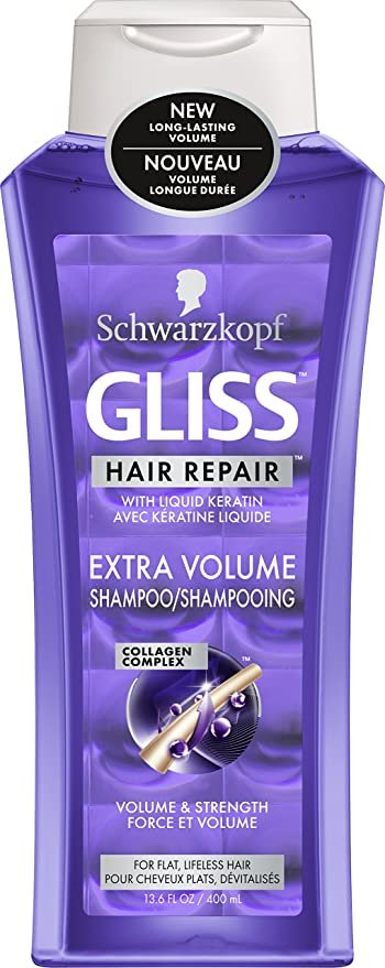 Schwarzkopf Gliss Hair Repair, Extra Volume Shampoo - 400 ml