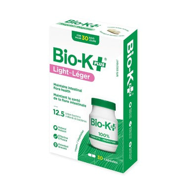 Bio-K+ Light 12.5 Billion Probiotics - 30 capsules