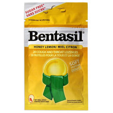 Load image into Gallery viewer, Bentasil Cough and Throat Lozenges, Honey Lemon Flavour - 20 lozenges
