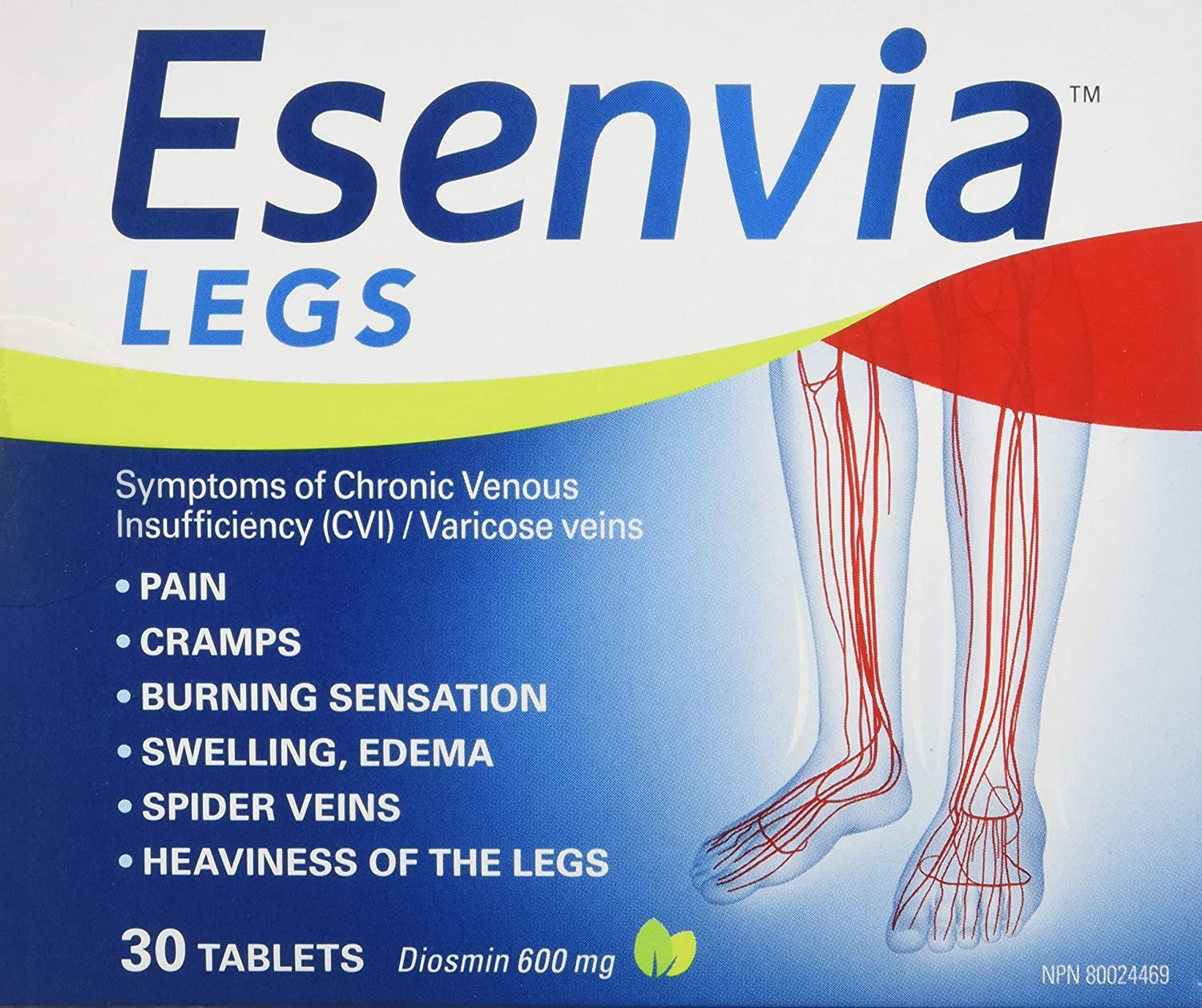 Esenvia Legs Diosmin 600 mg - 30 tablets