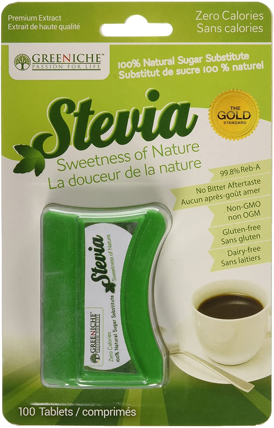 Greeniche Natural Health Stevia, Tablets - 100 tablets