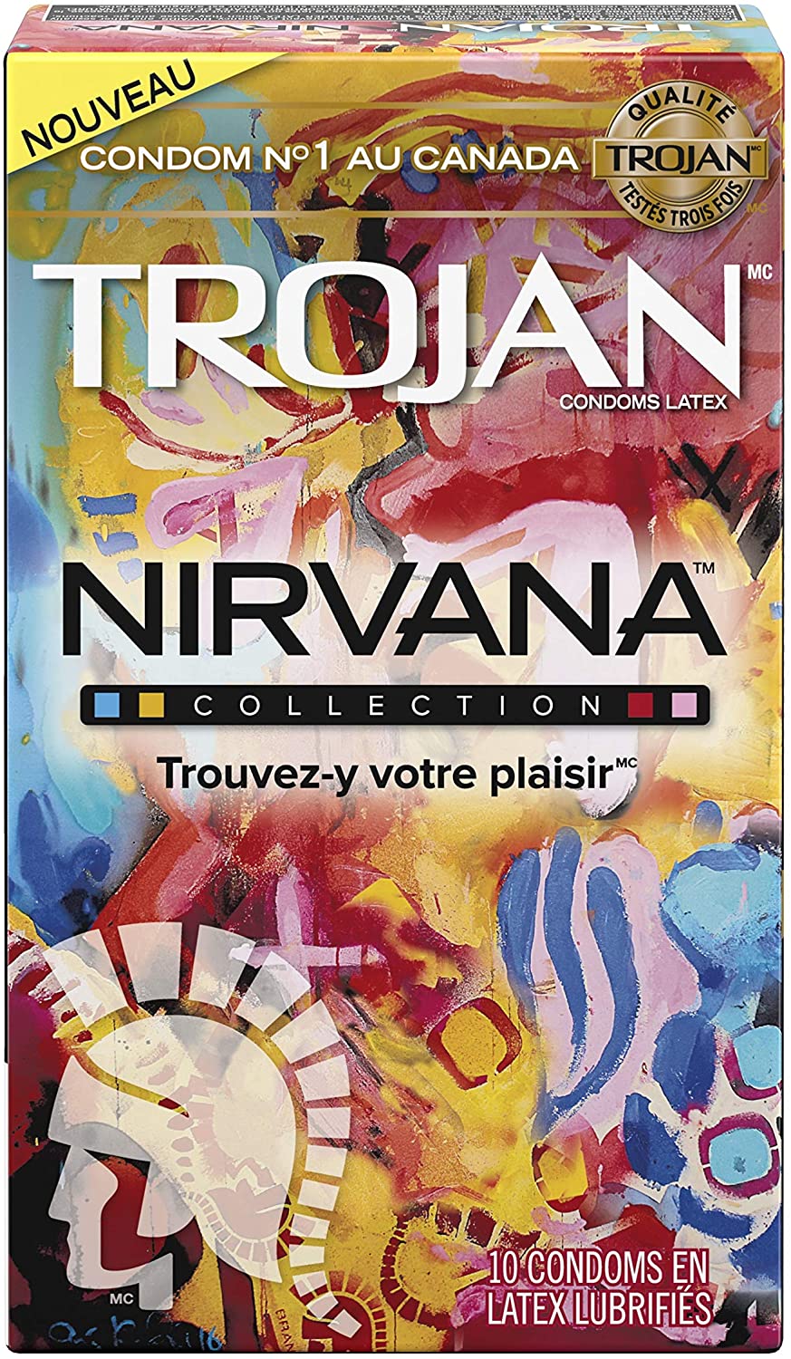 Trojan Latex Condoms Nirvana Collection - 10 pieces