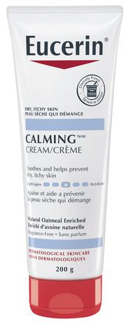 Eucerin Calming Cream, Natural Oatmeal Enriched, Dry Itchy Skin - 200 g 