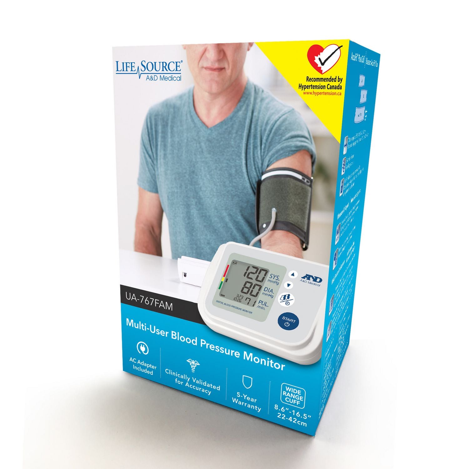 Life Source Multi-User Blood Pressure Monitor UA-767FAM