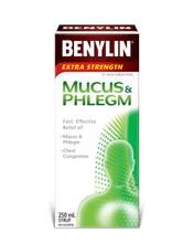 Load image into Gallery viewer, Benylin Extra Strength Mucus &amp; Phlegm Syrup - 250 ml
