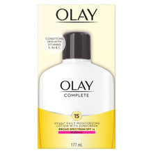 Load image into Gallery viewer, Olay Complete, UV 365 Daily Moisturizing Cream With Sunscreen SPF 15, Normal - 177 mL 
