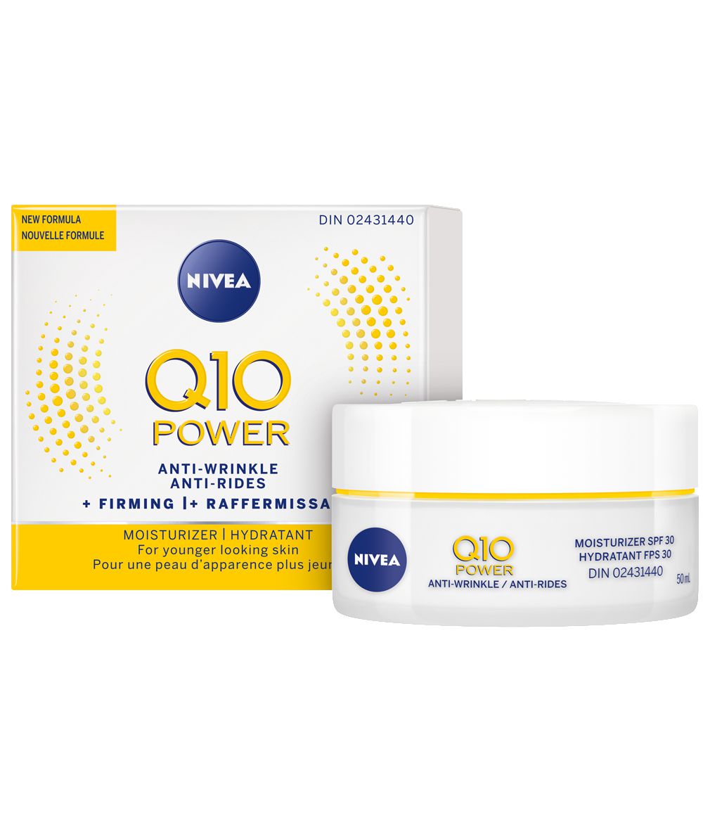 Nivea Q10 Power Anti-Wrinkle And Firming Moisturizer For Younger Looking Skin With SPF 30 - 50 mL 