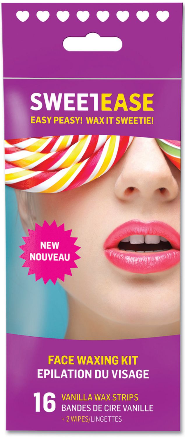 Parissa Sweetease Face Waxing Kit - 16 vanilla wax strips