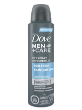 Load image into Gallery viewer, Dove Men + Care Dry Spray Antiperspirant, Cool Fresh - 107 g
