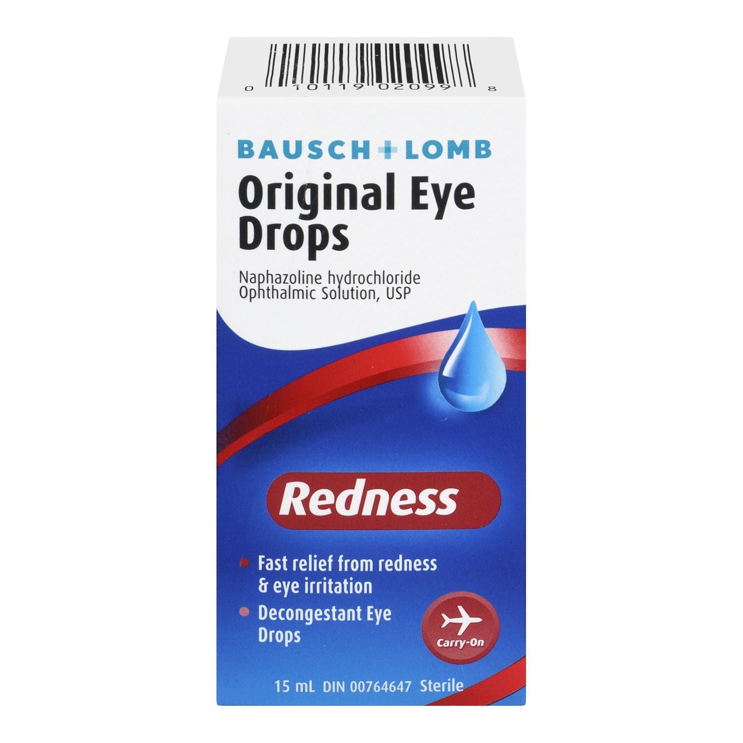 Bausch + Lomb Original Eye Drops for Redness - 15 ml