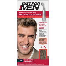 Load image into Gallery viewer, Just For Men Easy Comb-In Colour, A-25 Light Brown - single application kit
