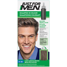 Load image into Gallery viewer, Just For Men Shampoo-In Colour, Light-Medium Brown H-30 - single application kit
