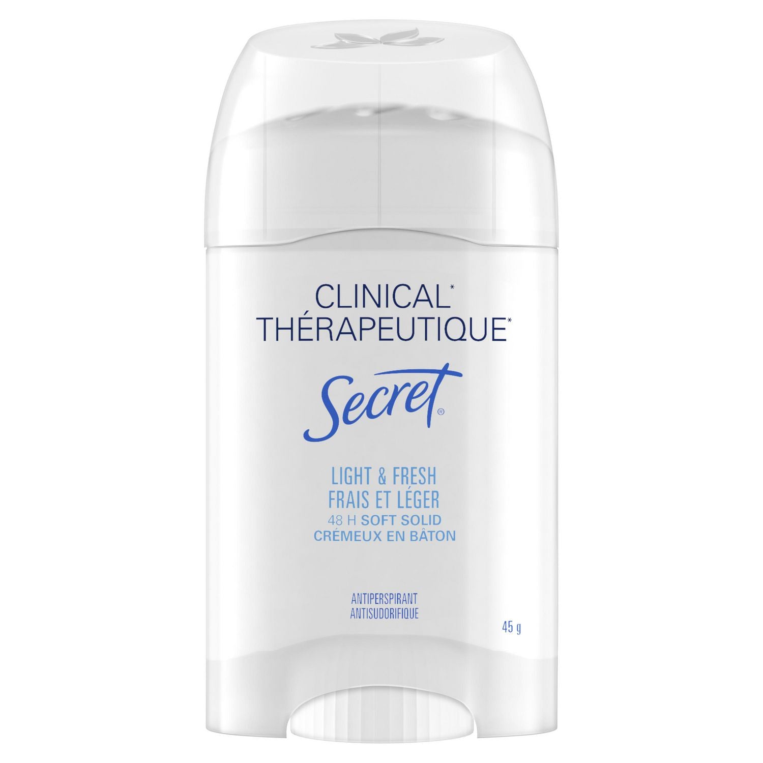 Secret Clinical Soft Solid Antiperspirant/Deodorant, Light & Fresh - 45 g