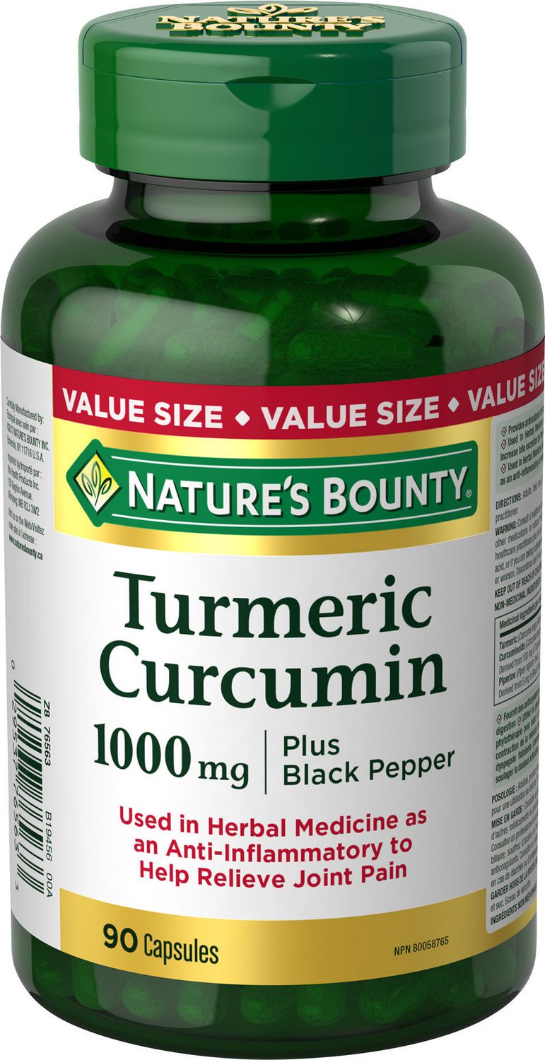 Nature's Bounty Turmeric Curcumin plus Black Pepper - 90 capsules