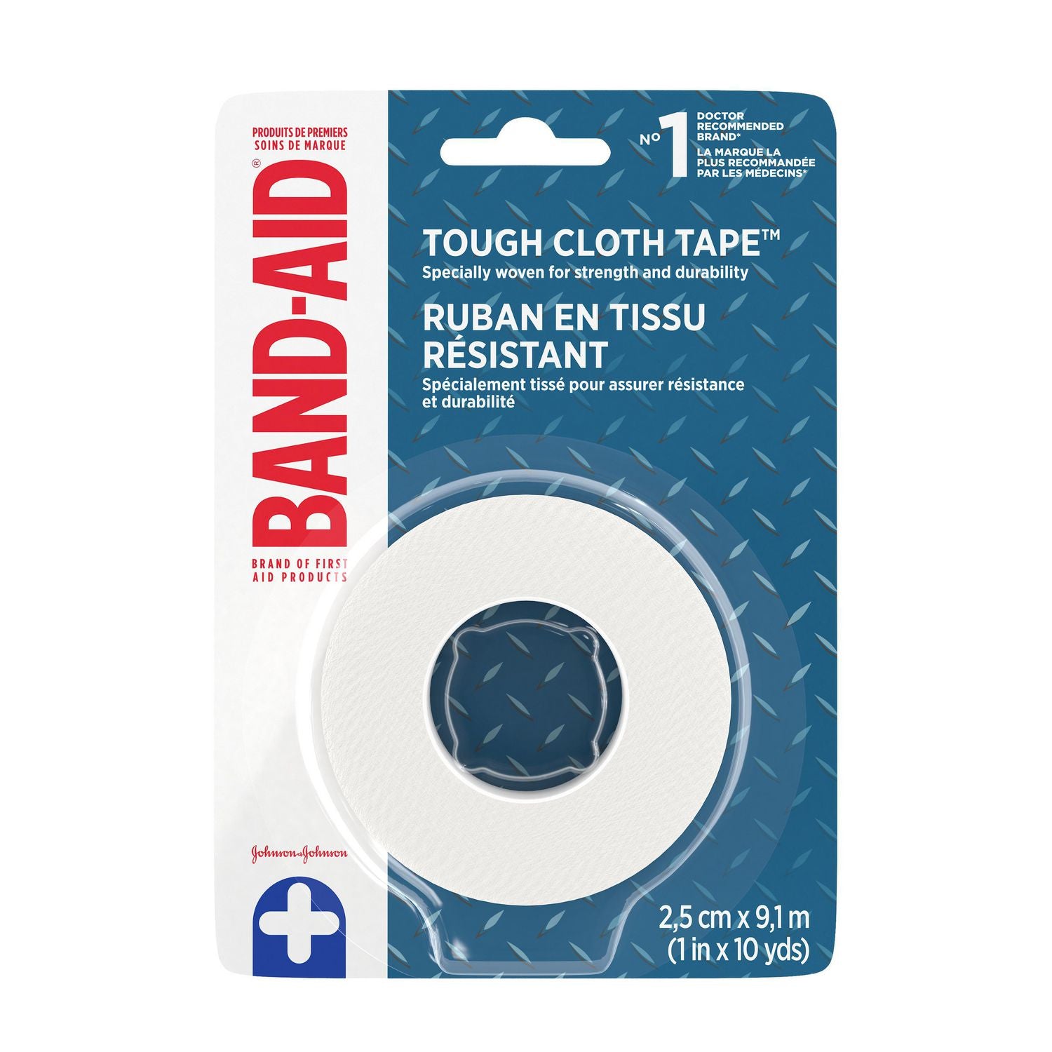 Band-Aid Tough Cloth Tape (2.5cm x 9.1m)