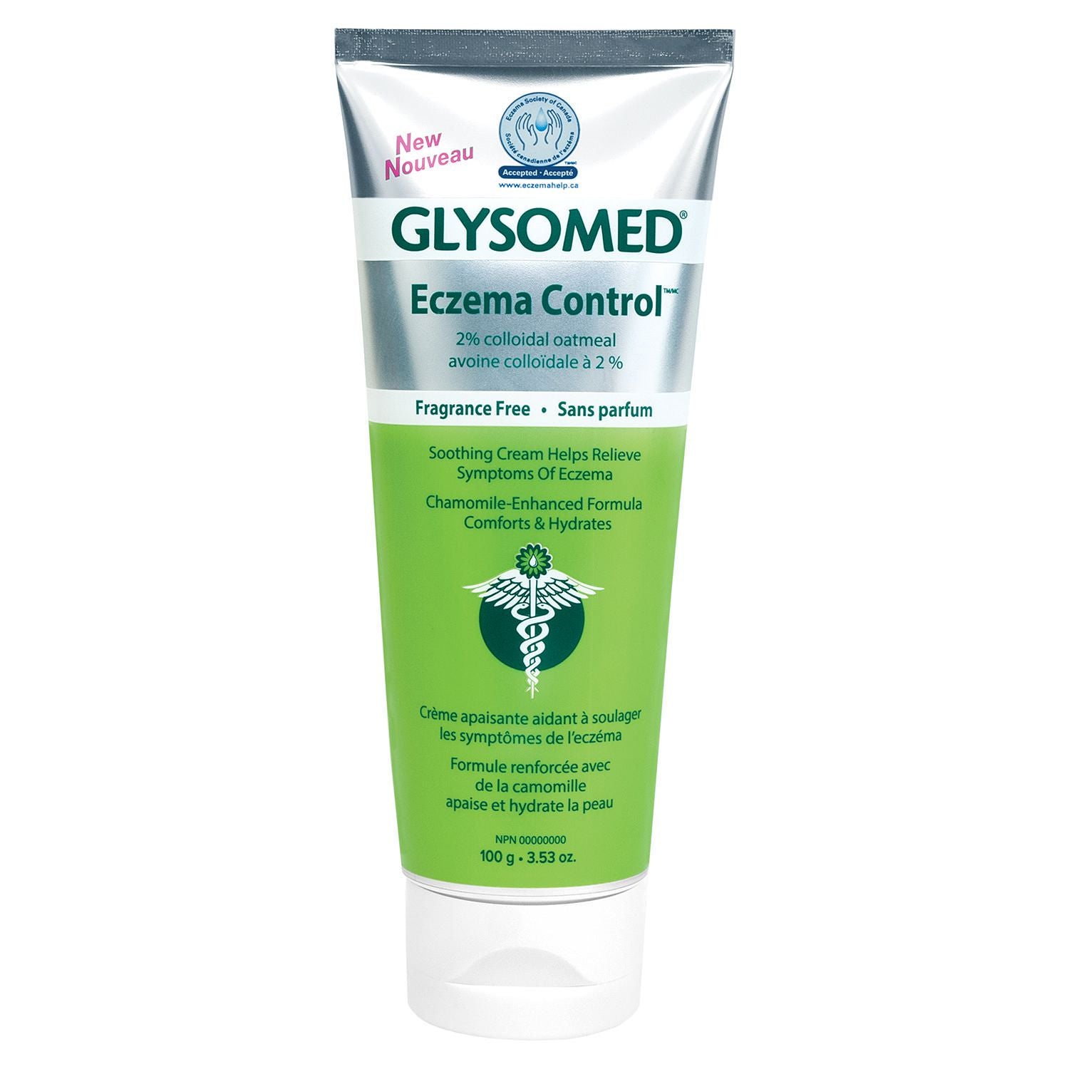 Glysomed Eczema Control 2 % Colloidal Oatmeal Cream, Fragrace-Free - 100 g