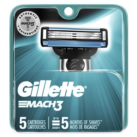 Gillette Mach3 Men’s Razor Refills - 5 cartridges