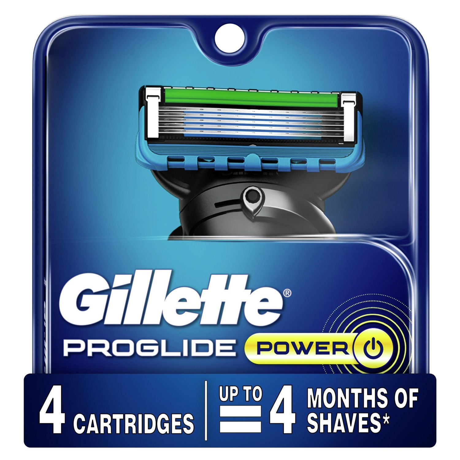 Gillette Fusion5 ProGlide Power, Men's Razor Blade Refills - 4 cartridges