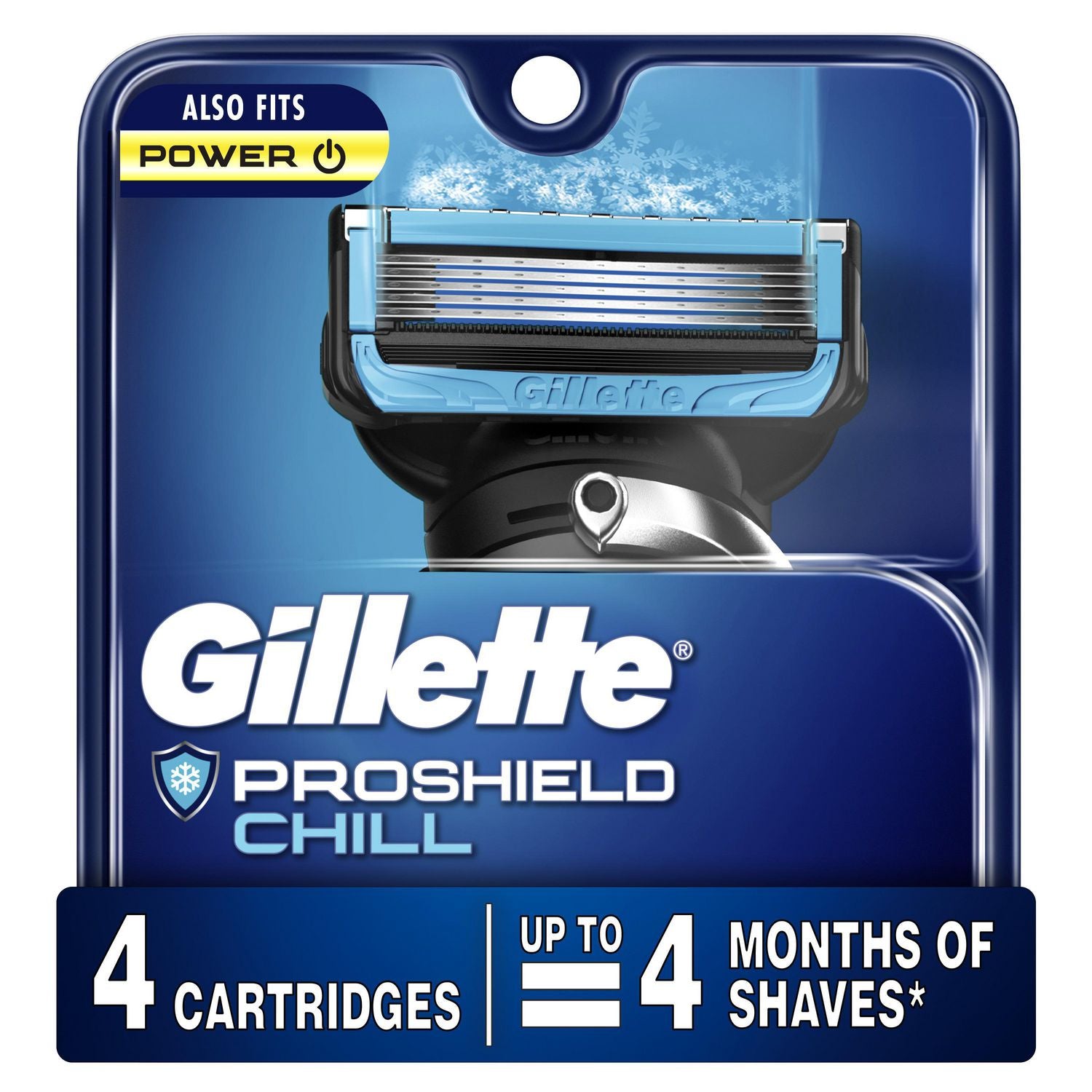 Gillette Fusion5 ProShield Chill Men's Razor Blade Refills - 4 cartridges