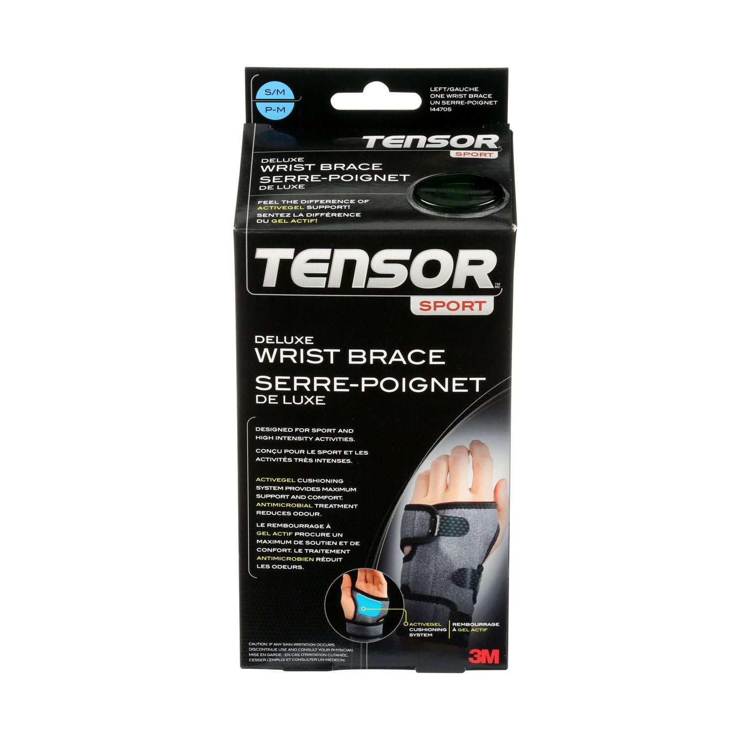 3M Tensor Sport Deluxe Wrist Brace, Small-Medium, Left - 1 unit