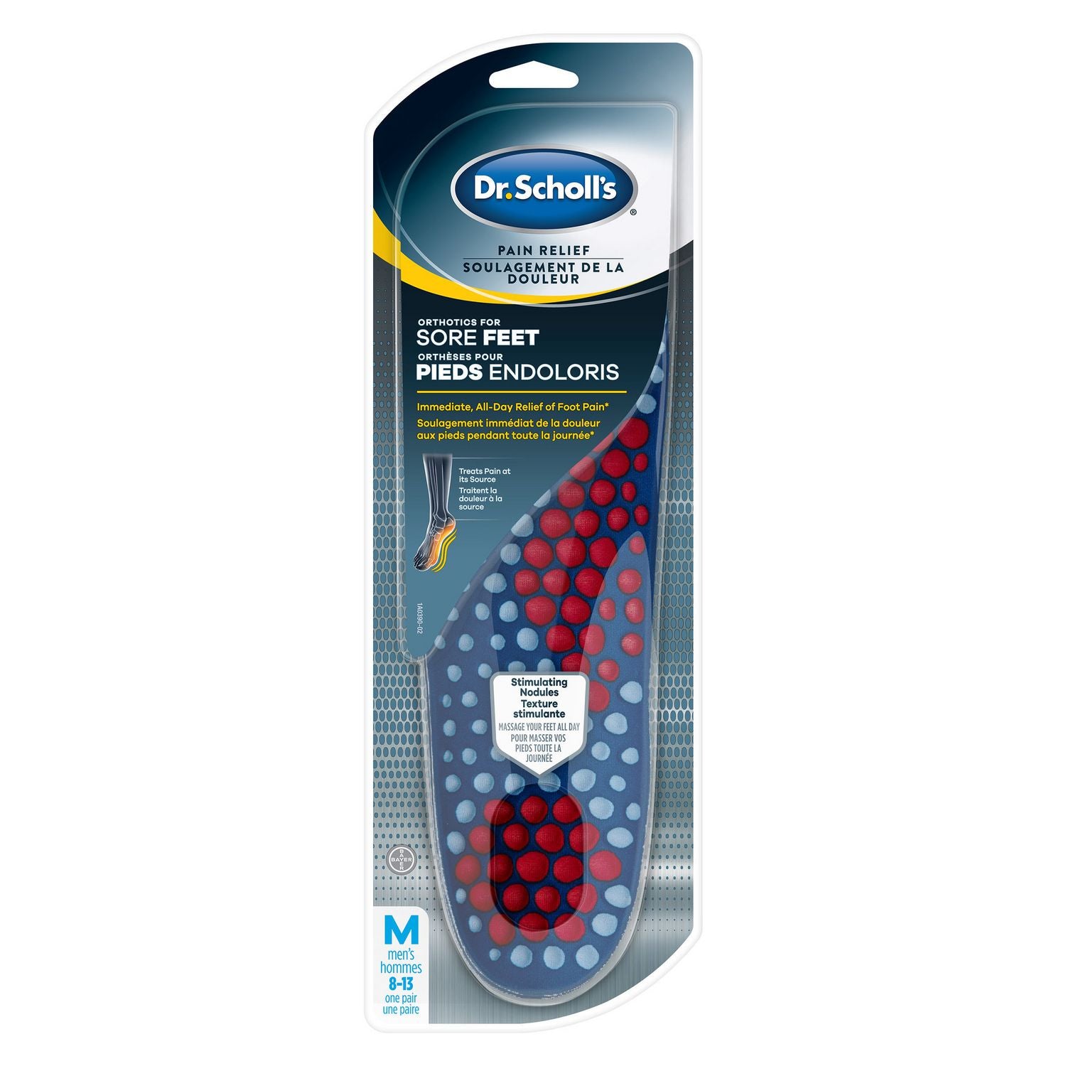 Dr. Scholl's Pain Relief Orthotics for Sore Feet - Men's - 1 pair, size 8-13